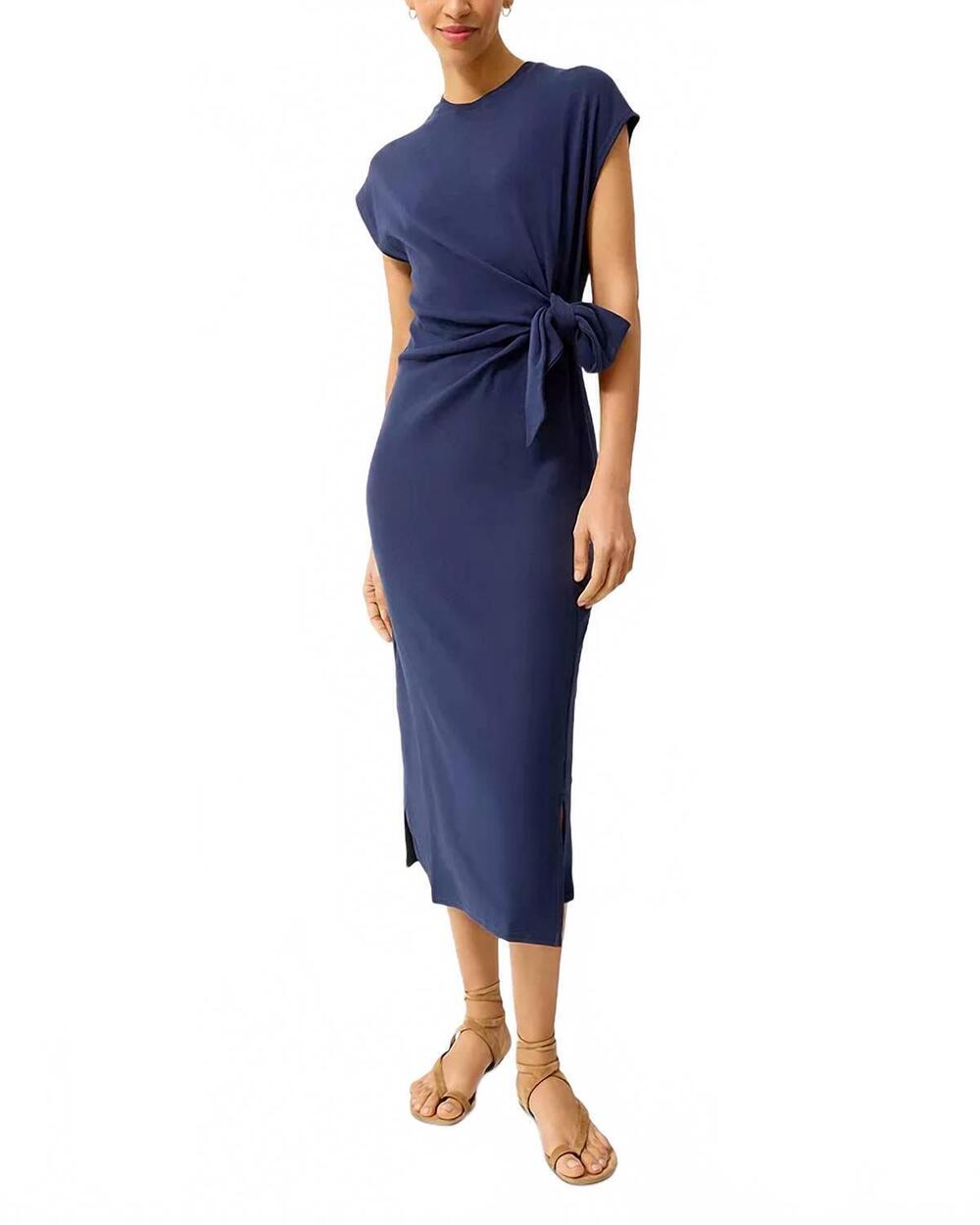 NEW MARIE OLIVER elowyn midi dress in navy